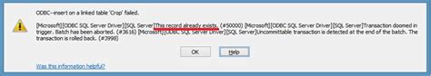 Image result for SQL Error Message