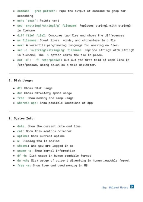 Image result for 100 Most Popular Linux Commands