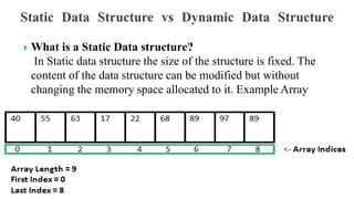 Image result for Static Data Structure Examples