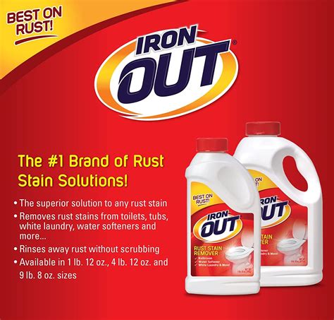 Iron OUT Powder Rust Stain Remover - 1 lb 12 oz 6-Pack - Remove ...