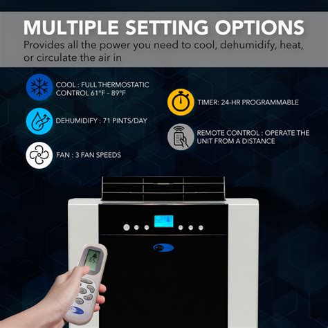 Whynter Dual Hose Portable Air Conditioner Uk at Rebecca Patrick blog