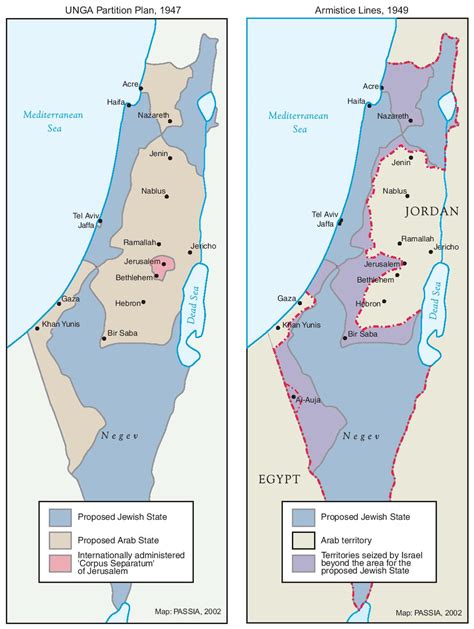 Map of the Partition of Israel and Palestine | World History Commons