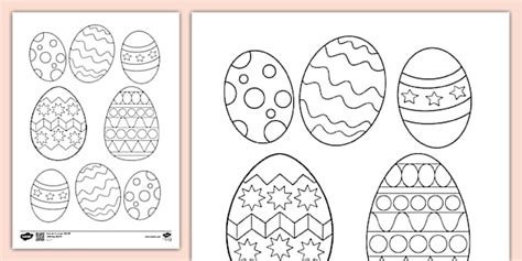 Easter Egg Printable Colouring Page | Colouring Sheets