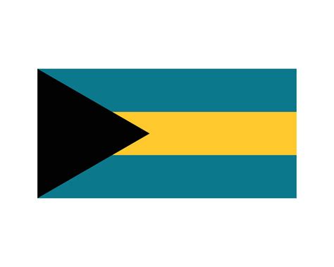 National Flag of The Bahamas. Bahamian Country Flag. Commonwealth of ...