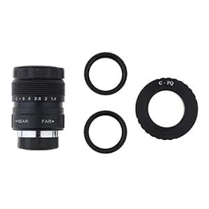 SAZ DEKOR 25Mm F1.4 CCTV Lens+C Mount Adapter+2 Macro Rings for Pentax ...