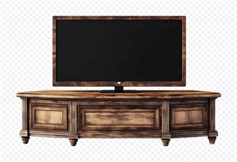 Classic corner tv stand isolated on transparent background | Premium AI ...