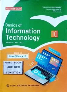Basic Of Information Technology (Subject Code -402) 10 (Old Book): Buy ...
