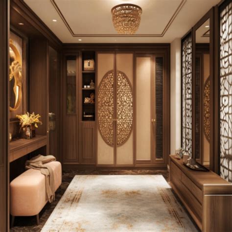 2 Contemporary Wardrobe Design Ideas with Marble Floors