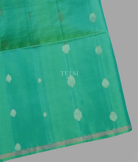 Buy Bluish Green Soft Silk Saree T628188