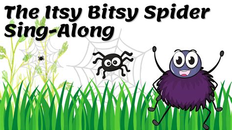 The Itsy Bitsy Spider sing-along with lyrics | Kids nursery rhymes ...