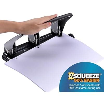 Bostitch Office EZ Squeeze Heavy Duty 3 Hole Punch, India | Ubuy