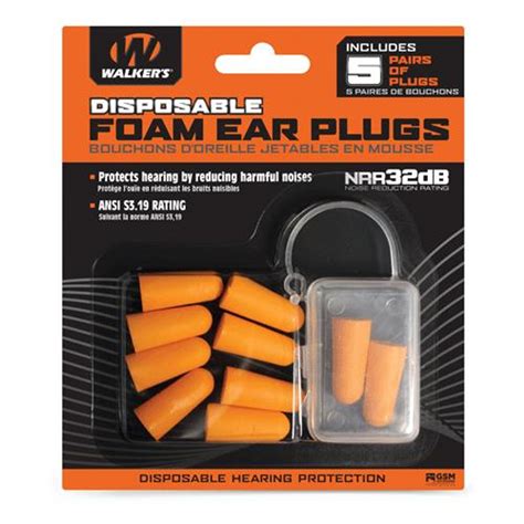 Walker's Disposable Foam Ear Plugs | Black Rifle Depot