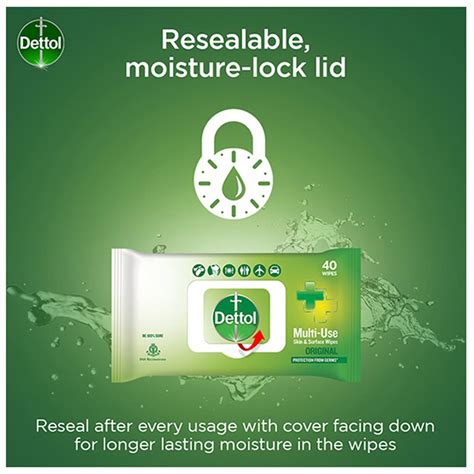 Dettol Original Multi-Use Skin & Surface Wipes, 40 Count Price, Uses ...