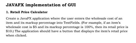 Image result for GUI Retail Price Calculator Java