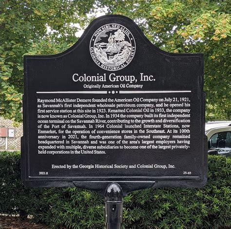 Georgia Historical Society Honors Colonial Group, Inc. as Newest ...