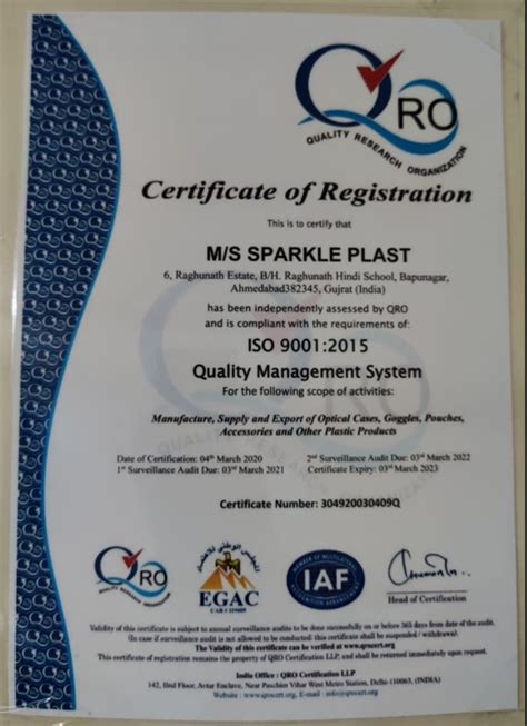 Certificates | Crystal Case