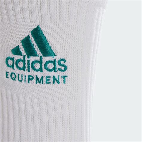 adidas Equipment Crew Socks - White | Free Shipping with adiClub