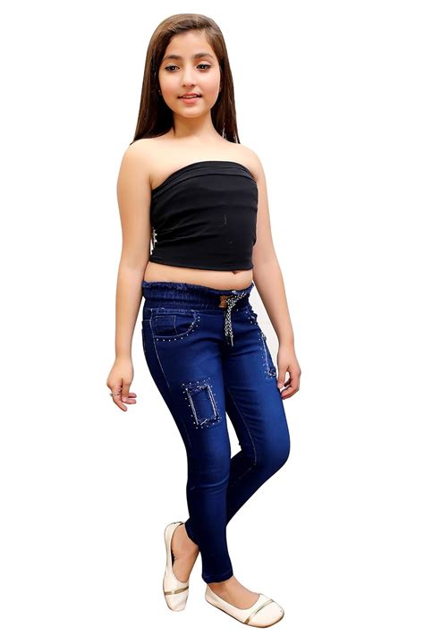 Buy ELENDRA Girls' Slim Fit Jeans at Amazon.in