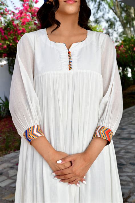 White Layla Summer Dress - omaanajaipur