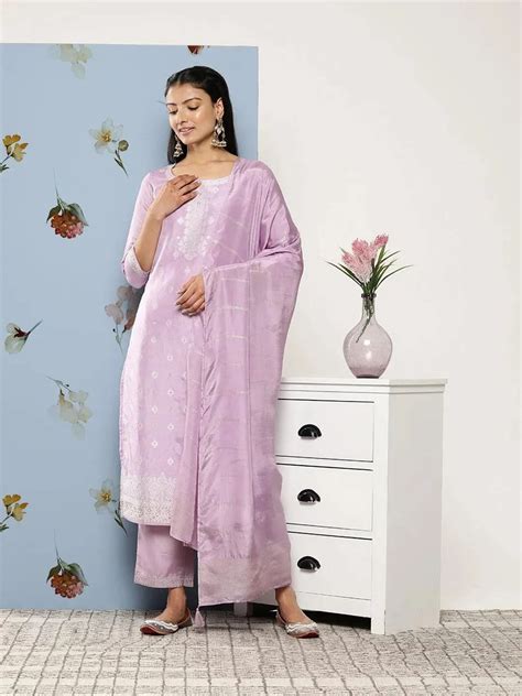 Buy Lavender Kurta Set for Women Online at the Best Price on Libas
