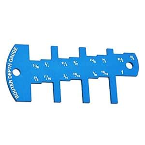 LOOM TREE® Precise Aluminium Alloy Table Saw Step Gauge Router Depth ...