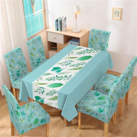 Dining Table & Chair Cover Sets | 4/6 Seater | Stretchable & Stylish ...