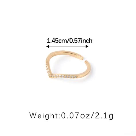 Silver V-shaped ring – BeautyNX.com