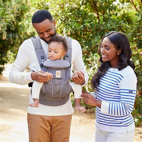 Ergobaby Carrier Omni Breeze Baby SoftFlex Mesh - Graphite Grey – The ...