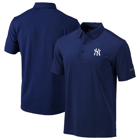 Men's New York Yankees Columbia Navy Omni-Wick Drive Polo - Official ...