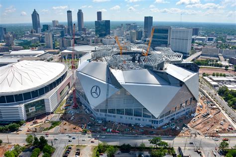 April 2017 Aerial Photos - Mercedes Benz Stadium