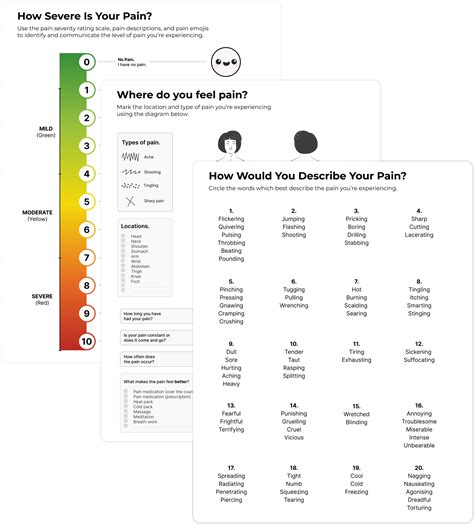 How to describe pain - Free PDF Worksheet - Bearable