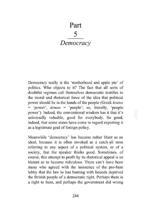 Democracy - FFFF - Part 5 Democracy Democracy really is the and apple ...