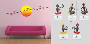 Walltech 15 cm Sunrise with Flying Bird With Free Folk Band Switch ...