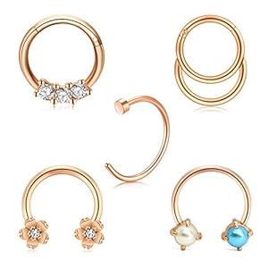 Buy Mayhoop 16G Daith Earrings Stainless Steel Cartilage Helix Tragus ...