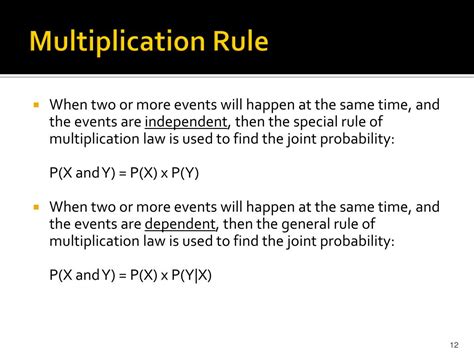 Image result for Probability Multiplication Rule Constant