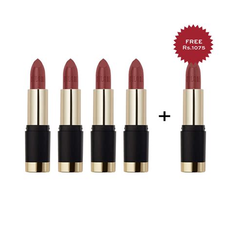 Milani Bold Color Statement Matte Lipstick I Am Confident 4pc Set + 1 ...