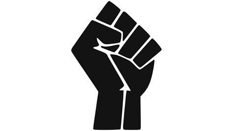 Black Panthers Fist Logo Black Power Fist Vectorafbeeldingen