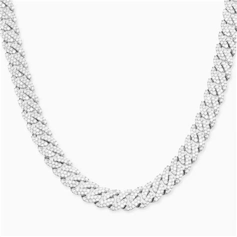Iced Out Cuban Link Chain - 10mm - Men's Studded Chain - JAXXON | Cuban link chain, Chain link ...