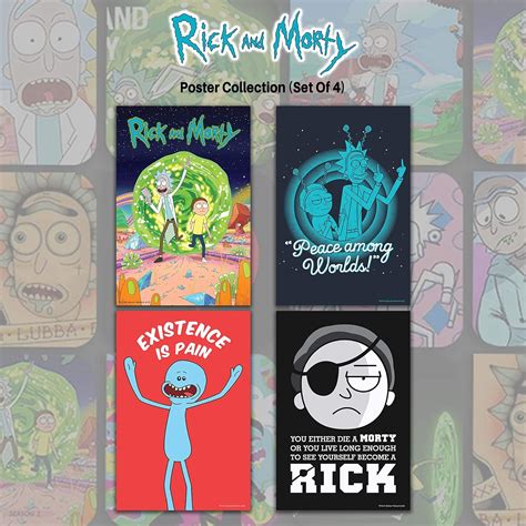 MCSID RAZZ Rick and Morty 4 No Frame A3 Wall Paper Poster [Season One ...