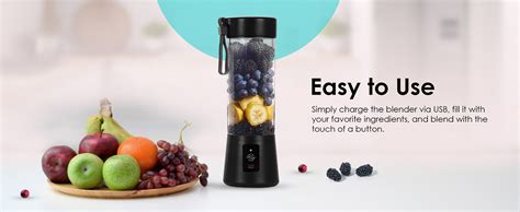 SOLARA Blendkwik Portable Blender for Juices, Shakes, Smoothies ...