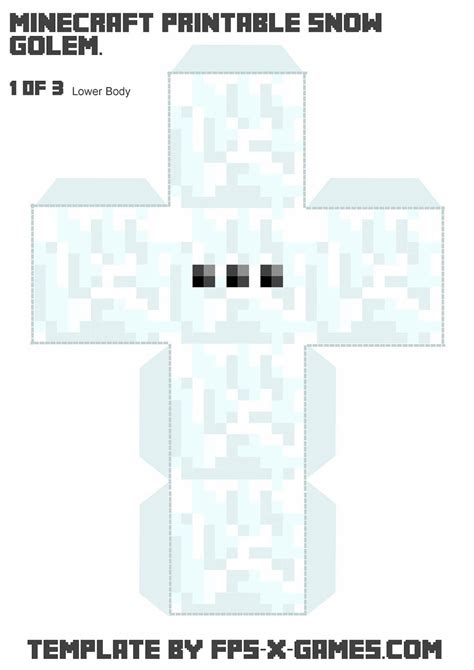 Image result for Snow Block Paper Minecraft