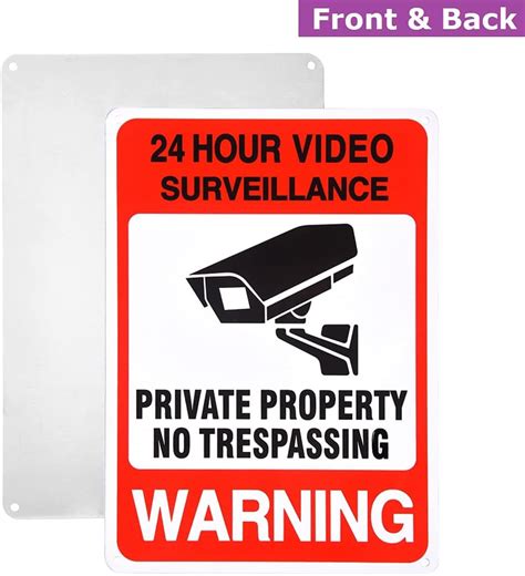 Buy Olodeer 4 Pack Private Property No Trespassing Warning Sign,10x7 ...