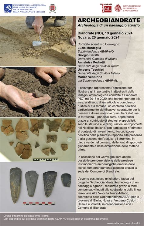 ArcheoBiandrate: Archeologia di un paesaggio agrario - Istituto Italiano di Preistoria e Protostoria