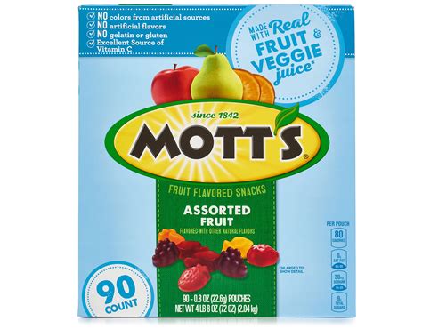 Mott's Fruit Flavored Snacks Assorted Fruit (90 ct.) - Walmart.com