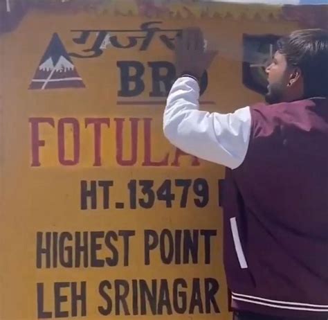 Haryana man sparks outrage by defacing BRO milestone with 'Gurjar ...