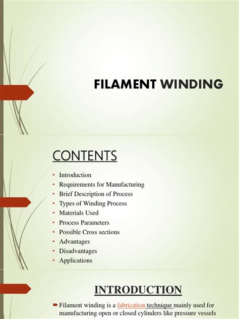 A Comprehensive Guide to Filament Winding: Processes, Materials, Parameters, Cross-Sections ...