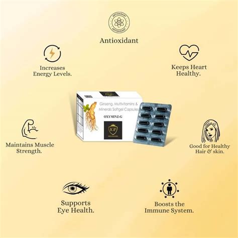 Buy OXYMINZ-G MULTIVITAMIN, MULTIMINERAL CAPSULES WITH GINSENG (60 ...