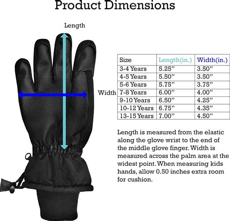 Buy N'Ice Caps Kids Thinsulate Waterproof Warm Winter Snow Ski Gloves ...