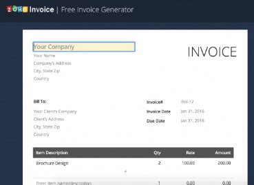 Image result for Invoice Generator Invoiced