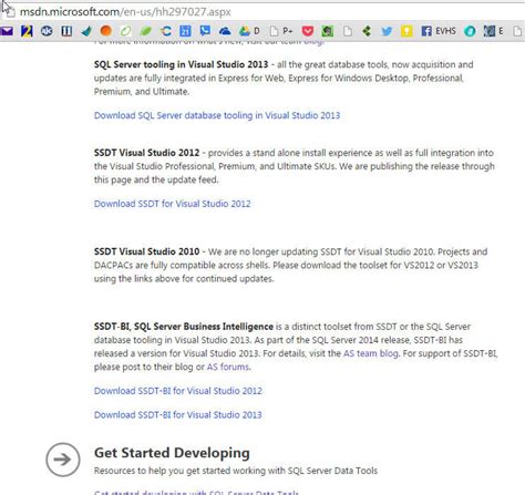 Image result for SQL Server SSDT 2019